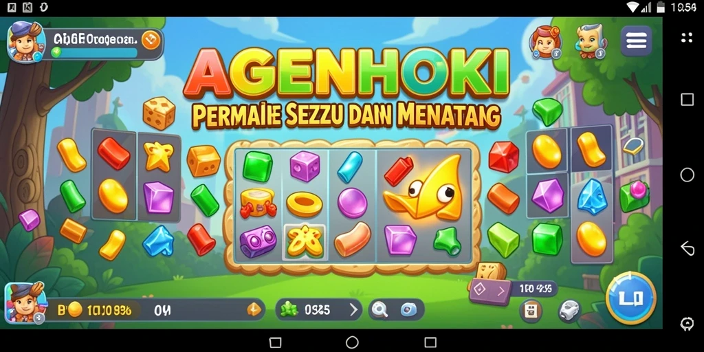 Screenshot gameplay AGENHOKI yang menampilkan tantangan puzzle seru