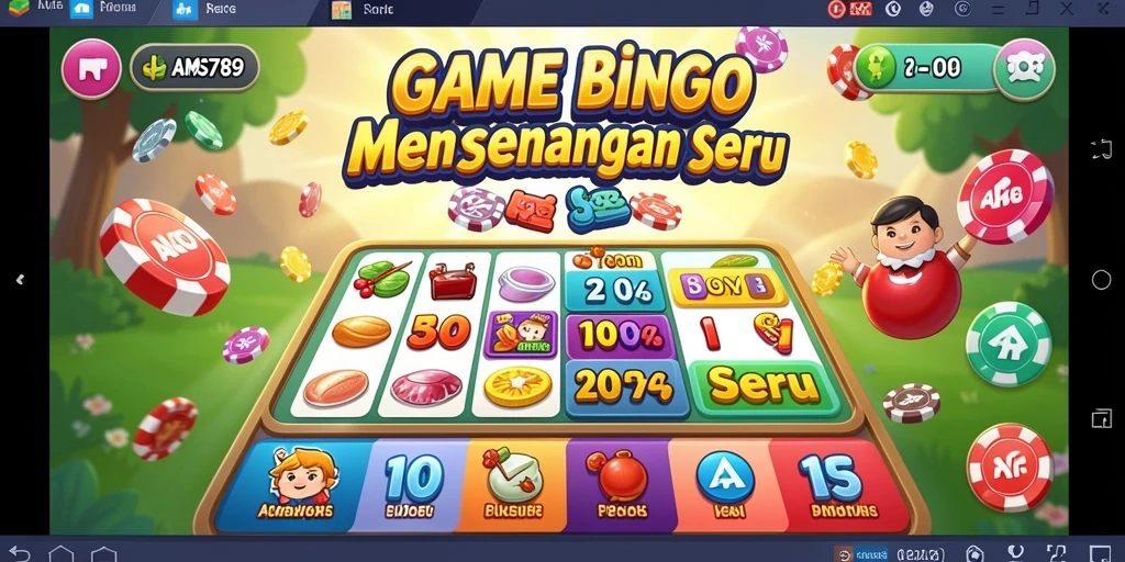 Screenshot utama AMS789 menampilkan gameplay Bingo yang menarik.