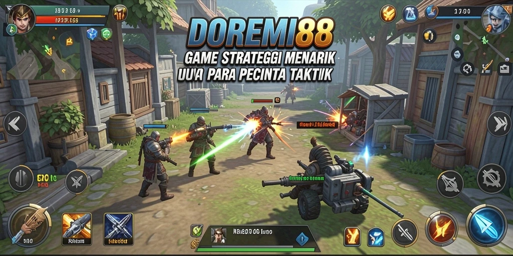 Tampilan gameplay strategis DOREMI88 yang menuntut taktik mendetail.