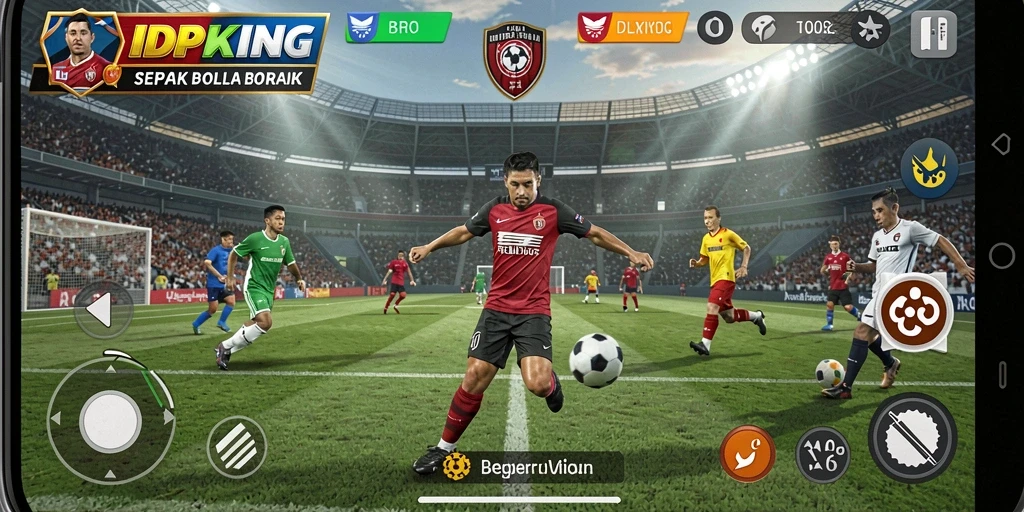 Tampilan gameplay <strong>IDPKING</strong> yang seru dan mendebarkan di lapangan.