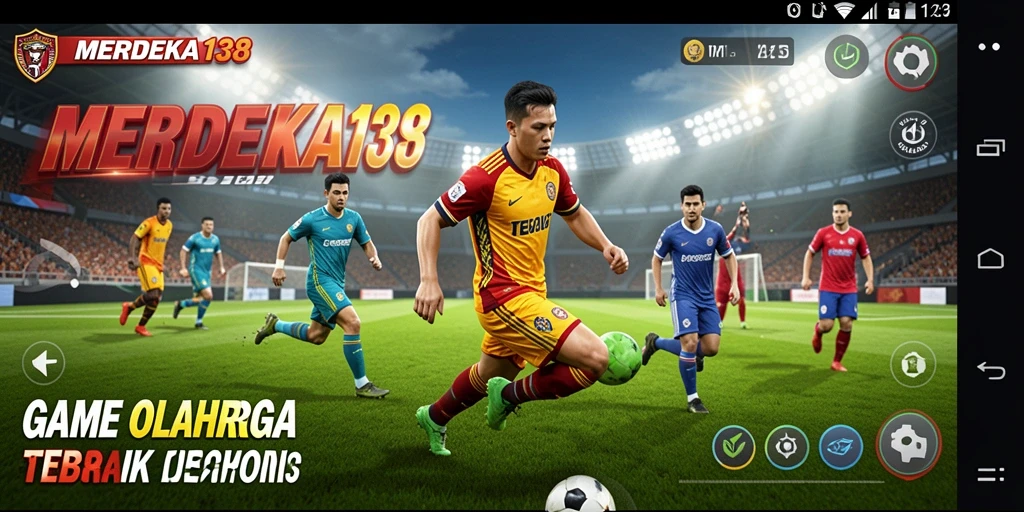 Screenshot game MERDEKA138 dengan aksi olahraga yang seru.