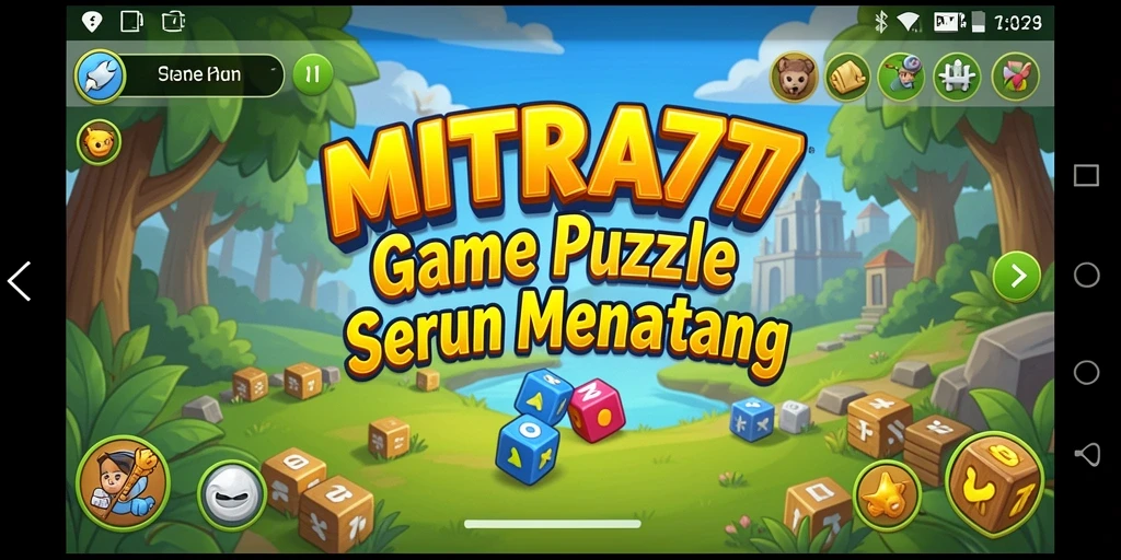 Tampilan gameplay seru MITRA77 dengan berbagai teka-teki menantang.